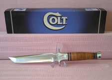 NIB Massive Colt Vietnam Vindicator Fixed Stainless Blade Tanto Hunting Knife picture
