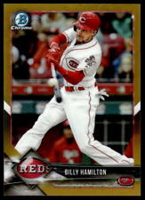2018  Bowman Chrome Billy Hamilton Gold Refractor /50 Reds picture