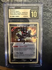 CGC Pristine 10 Greninja SWSH144 2021 Black Star Promo Celebrations ETB picture