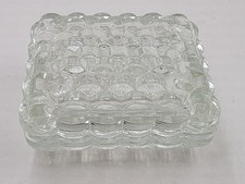 RARE AMERICAN FOSTORIA GLASS CIGARETTE TRINKET BOX picture