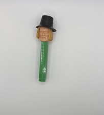 Vintage 1976 Bicentennial Pilgrim PEZ Dispenser No Feet Austria Green Stem picture