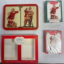 Coca-Cola Nostalgia Limited Edition 1994 Playing Cards 2 Deck Tin Box Set/ picture