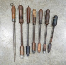 Antique Copper Soldering Iron LOT Vintage Tinsmith Coppersmith Blacksmith Tools picture
