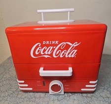 Nostalgia Coca-Cola Hot Dog Steamer, Holds 24 Hot Dogs & 12 Buns At A Time NIB picture