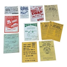 Vintage 1970s California Auto Parts Swap Meet Flyers Lot 11 Pomona Long Beach picture