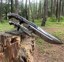 Custom Handmade Carbon Steel Blade Survival Machete Knife| Hunting Knife Camping picture