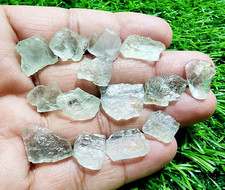 14 Pcs Huge Aquamarine Gemstone Rough Lot 11-17mm Loose Stones Healing Crystal picture