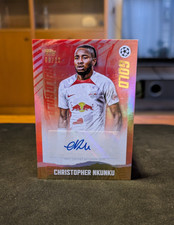 2020 Topps Chrome Bundesliga Christopher Nkunku Gold Auto /10 Leipzig picture