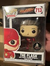 Funko Pop Barry Allen Flash Unmasked Custom *NEW *RARE DC Comics Protector picture
