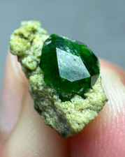 4 CT Natural Green Demantoid Garnet Crystals  on Matrix From Belquys mountain picture
