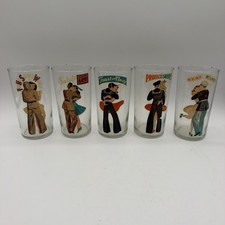 Vintage 1940s WWII Peek a Boo Glasses Pinup Soldier Set of 5 Flawless picture