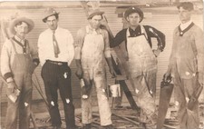 PAINT CREW c1910 garden city tx real photo postcard rppc texas occupation picture