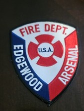 Edgewood Arsenal Fire USA Maryland US Army Military MD Patch P6 picture