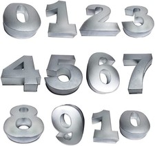 Cake Tins 0-9 Small Number for Baking and Birthday Wedding Anniversary & Parties picture