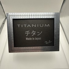 Ray-Ban Titanium Made In Japan Metal Sign Display Authentic NIB picture