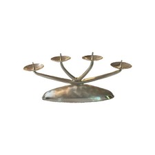 Mid Century WMF Ikora Modernist Metal Silver Plated Candle Holder 4 arms picture