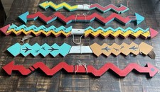 Set of 5 Multicolor Wood Hanging Hopi Lightening Sticks Used in Ceremonies picture