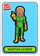 Martian Leader - Blue Background 2026 Mars Attacks Christmas X Topps Fun Card picture