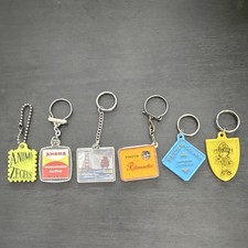 Lot Of 6 Vintage Advertising Keychains picture