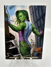 2022 Skybox Marvel Masterpieces #33 She Hulk Gold Signature Series Tier 1 picture