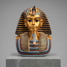 Tutankhamun Mask Replica Ancient Egyptian Pharaoh Statue Bust Sculpture Decor picture
