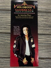 1993 Hollywood Guinness Michael Jackson Exhibit Brochure Flyer CA picture