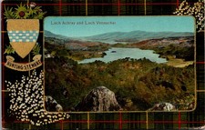 Loch Achray and Loch Vennachar Hunting Stewart Vintage Postcard 4P24-4 picture