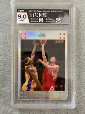 2007-08 Topps Chrome #11 Yao Ming Silver Refractor #ed/999 HGA 9 GRADED Rockets picture