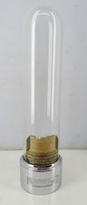 Vintage Dixie Vortex Glass Cup Dispenser Art Deco Chrome With Original Wall Brac picture