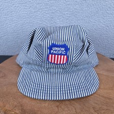Union Pacific Hat Railroad Train Engineer Conductor SnapBack Cap VTG USA MADE picture