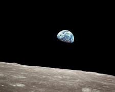 APOLLO 8 EARTHRISE FROM THE MOON 11x14 GLOSSY PHOTO PRINT picture