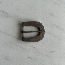 Stylish Vintage Hand Forged Damascus Steel Belt Buckle picture