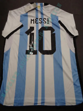 Lionel Messi Argentina Autographed Adidas 2022-23 FIFA World Cup Jersey GA coa picture