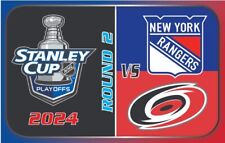 2024 STANLEY CUP PLAYOFFS PIN NY NEW YORK RANGERS CAROLINA HURRICANES PUCK STYLE picture