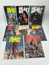 Lot of 8 - HEAVY METAL COMICS Illustrated Fantasy Magazines VINTAGE GOOD COND picture