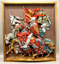 Rare 1976 Marcus Designs DH Morton 3D Wall Plaque Knights Signed Numbered Englan picture