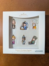 2006 Hallmark Keepsake Peanuts Christmas Pageant Miniature Ornament Set New NIB picture