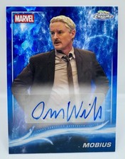 2025 Topps Chrome Marvel Studios Sapphire Owen Wilson as Mobius Auto #AA-OW Loki picture