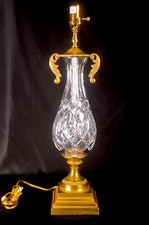 Genuine Waterford Westfield Crystal Lamp, with brand new socket and switch. picture