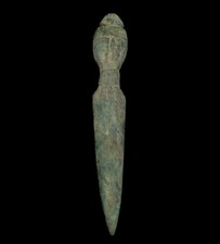 Pharaonic dagger ceremonial metal blade weapon, rare picture