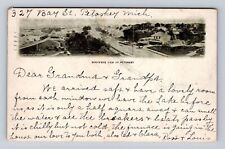 Petoskey MI-Michigan, Aerial Of Town Area, Antique, Vintage c1904 Postcard picture