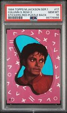 1984 Topps Michael Jackson Series 1 #17 RC PSA 10 GEM MT Sticker Thriller Pop 3 picture