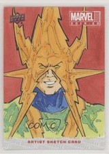 2019-20 Upper Deck Marvel Annual 1/1 Patricio Carrasco Auto Sketch 5za picture