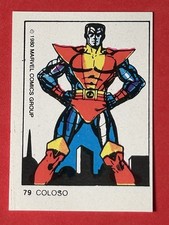 1980 Ultra Figus Blank Back Marvel Argentina 79 Colossus More Rare Version picture