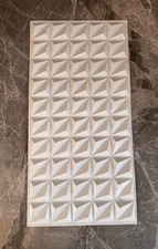 Set Of 2 Vintage Soviet 1970s Space Age 3D Plastic Wall Panels Futuristic picture