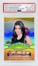 Kim Kardashian 2009 Upper Deck Spectrum Of Stars Rookie RC Auto PSA 8 Auto 10 picture