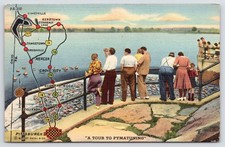 A Tour to Pymatuning Dam Linesville Spillway PA Posted 1948 picture