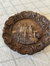 Vintage German Travel Souvenir Neuschwanstein Castle Wall Art Dimensional Design picture