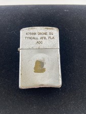 Vintage Vulcan Lighter 4756th Drone SQ Tyndall AFB FL ADC 1957-1962 picture