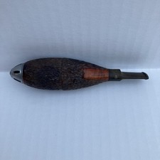 Vintage Century Old Torpedo Italy Briar Cigar Tobacco Pipe Zeppelin picture